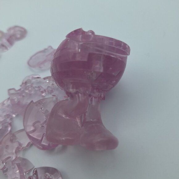 Disney Daisy Duck Crystal Puzzle 3D Stacking Pink Replacement Pieces Incomplete - Picture 6 of 8